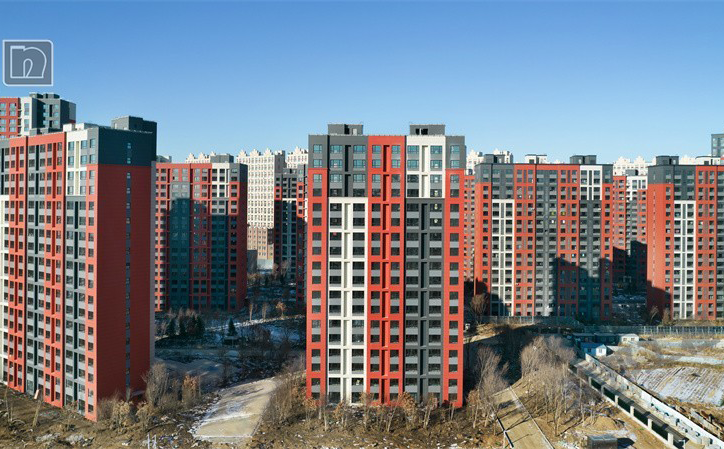 外墻質(zhì)感仿石漆（陶彩石）效果圖片案例【長(zhǎng)春兆元京譽(yù)府】